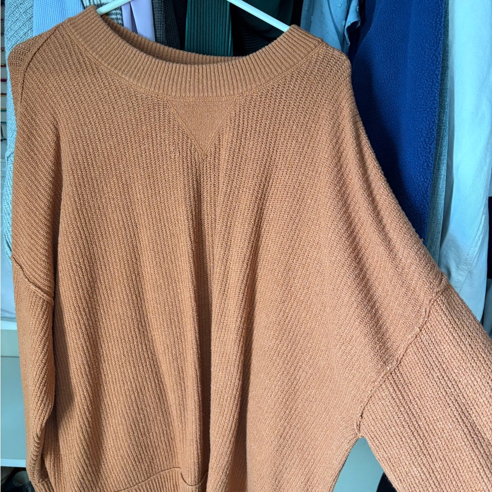 Aerie Cozy Faded Orange Sweater
